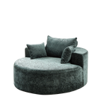 55''L Chenille Sponge single sofa,No Assembly Required,Fluffy Modern Sleeper Chair for Living room, Bedroom, Lounge and Projection Room(Not a swivel chair.) W834P221025-djyc