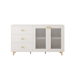 Sleek Modern Minimalist Side Cabinets: Ideal Storage Lockers for Dining Room or Living Room W1278S00034-djyc