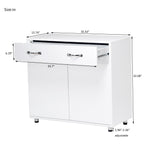 Two door Side Table-White W28203337-djyc