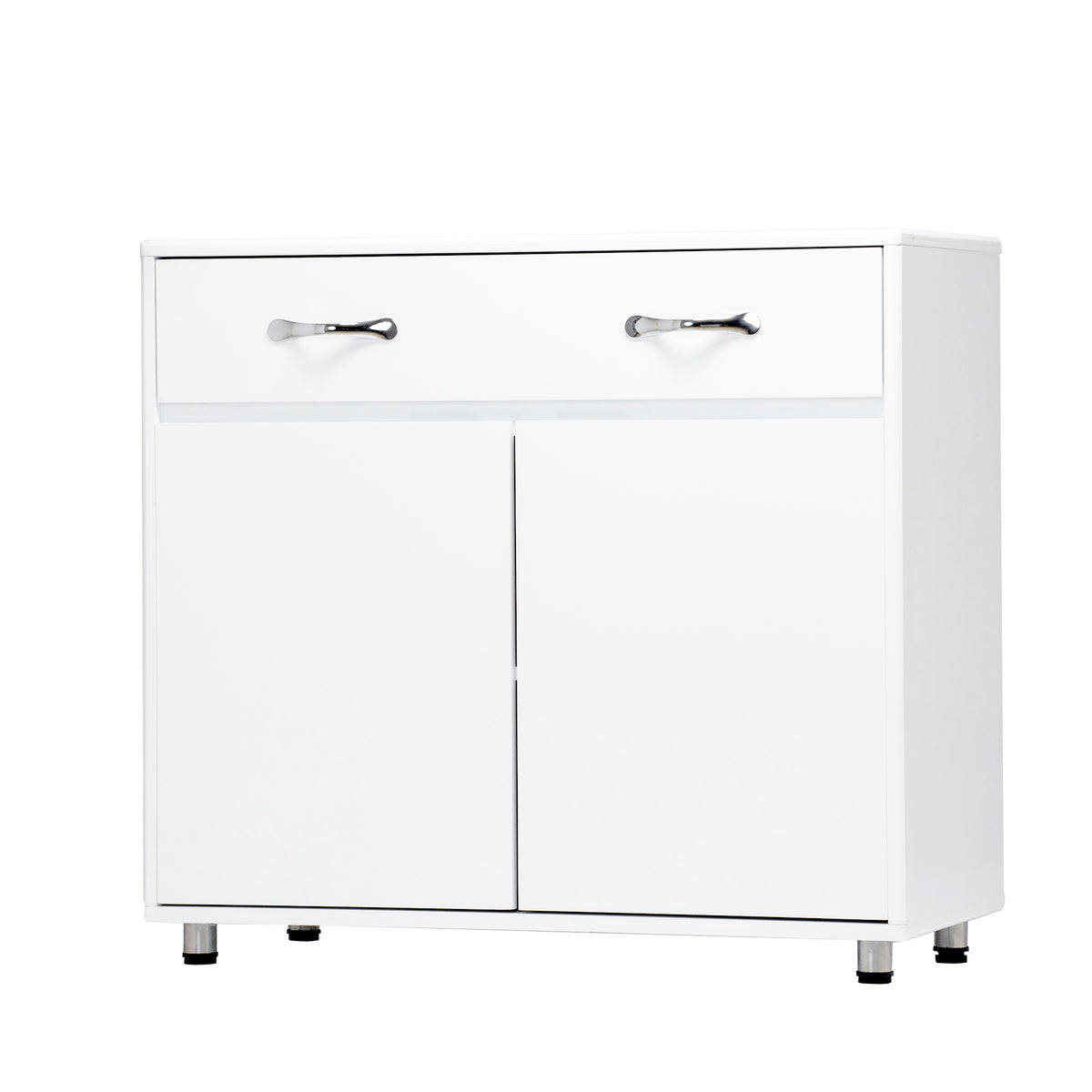 Two door Side Table-White W28203337-djyc
