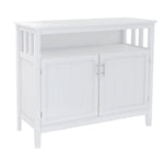 Kitchen storage sideboard and buffet server cabinet-White W28209580-djyc