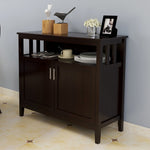 Kitchen Storage Sideboard And Buffet Server Cabinet-Brown Color W28209564-djyc