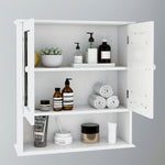 Bathroom Wall Cabinet with Doule Mirror Doors and Shelvs W28206527-djyc