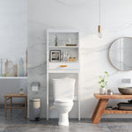 Over-the-Toilet Storage Cabinet White with one Drawer and 2 Shelves Space Saver Bathroom Rack W28227728-djyc