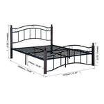 Full Size Metal Bed Frame with Headboard and Footboard W31136097-djyc