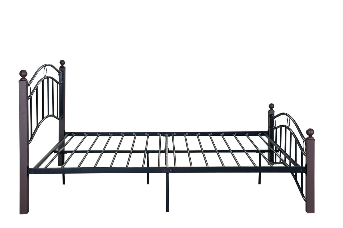 Full Size Metal Bed Frame with Headboard and Footboard W31136097-djyc