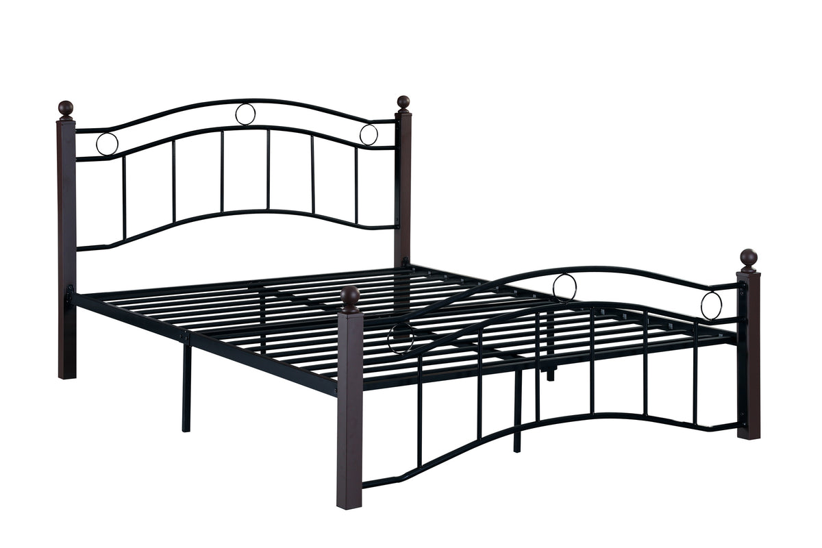 Full Size Metal Bed Frame with Headboard and Footboard W31136097-djyc
