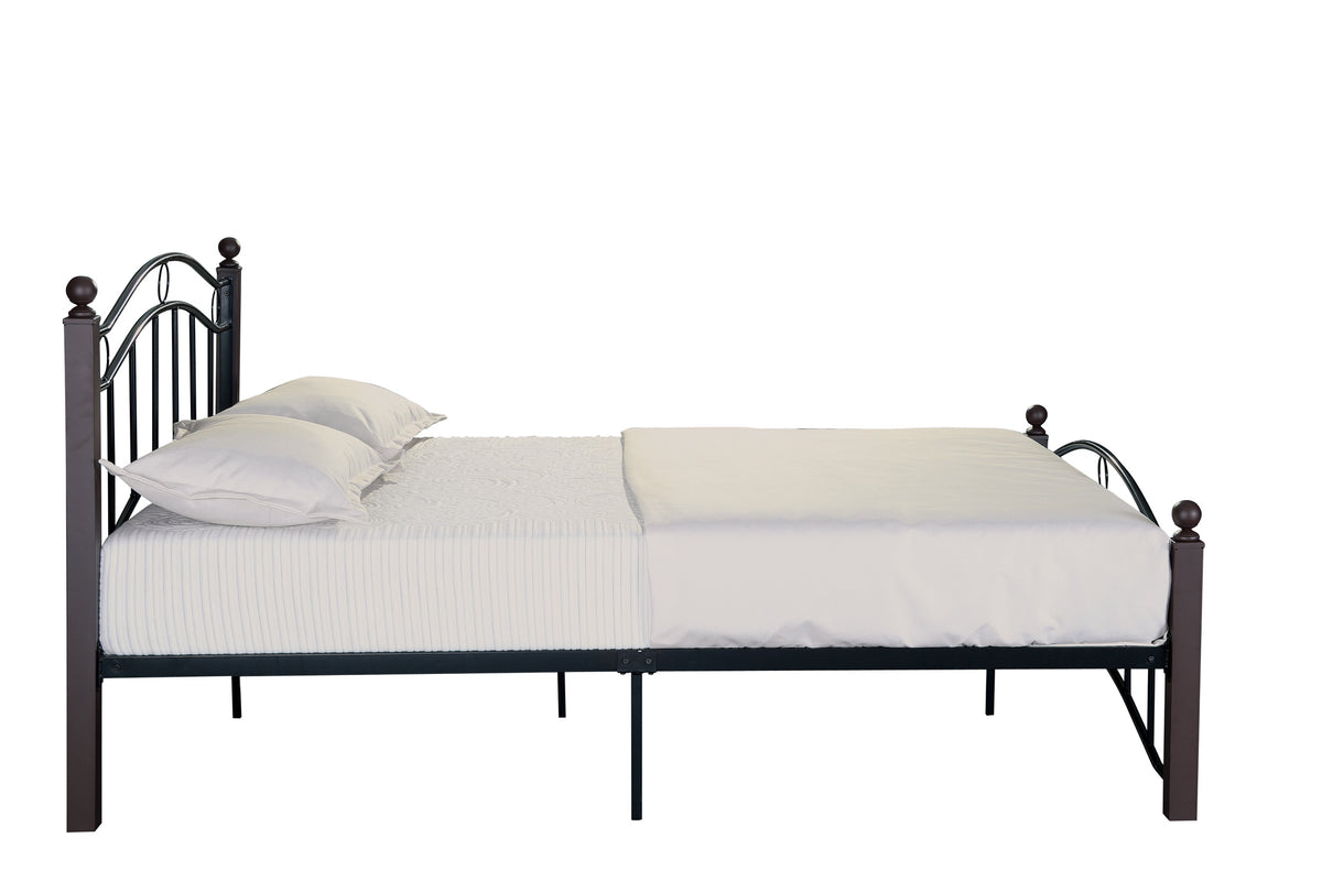 Full Size Metal Bed Frame with Headboard and Footboard W31136097-djyc