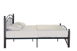 Full Size Metal Bed Frame with Headboard and Footboard W31136097-djyc