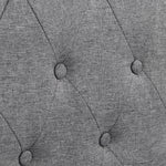 Upholstered Headboard, Adjustable Headboards for King Size Bed, Modern Breathable Fabric with buttons, Adjustable Height from 55.9" to 63.78", Grey Linen W31135907-djyc