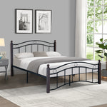 Full Size Metal Bed Frame with Headboard and Footboard W31136097-djyc