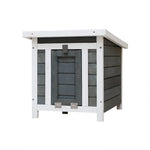 Weatherproofwooden outdoor rabbit hutchLockable Door Openable Top Indoor for Small Animals W21942115-djyc