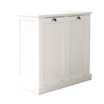 Two-Compartment Tilt-Out Laundry Sorter Cabinet-White W112049950-djyc