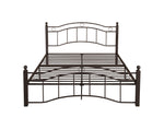 King Size Metal Bed Frame with Headboard and FootboardBronze W31181460-djyc