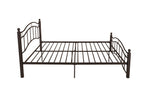 King Size Metal Bed Frame with Headboard and FootboardBronze W31181460-djyc