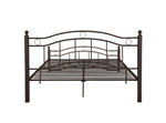 King Size Metal Bed Frame with Headboard and FootboardBronze W31181460-djyc