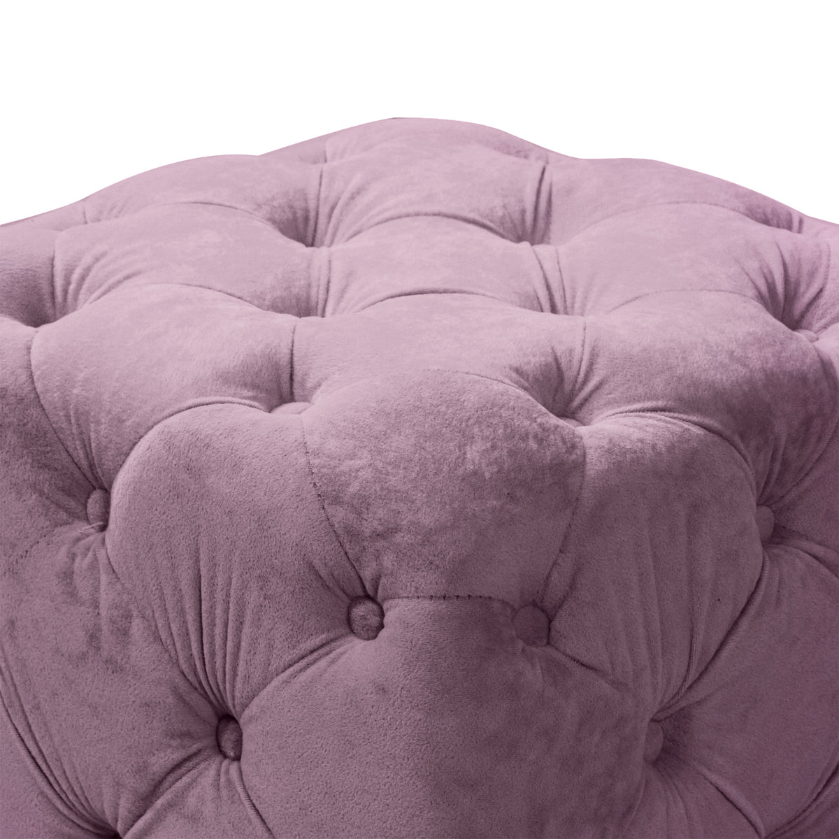 Purple Modern Velvet Upholstered Ottoman, Exquisite Small End Table, Soft Foot Stool,Dressing Makeup Chair, Comfortable Seat for Living Room, Bedroom, Entrance W1170103517-djyc