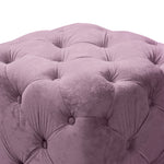 Purple Modern Velvet Upholstered Ottoman, Exquisite Small End Table, Soft Foot Stool,Dressing Makeup Chair, Comfortable Seat for Living Room, Bedroom, Entrance W1170103517-djyc