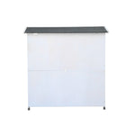 Rabbit Hutch Outdoor, 2-Story Rabbit Cage Indoor with Run, Bunny Cage with 2 Removable No-Leak Trays, Pet Cages with Non-Slip Ramp, Waterproof Roof, Fence, for Small Animals W219106474-djyc