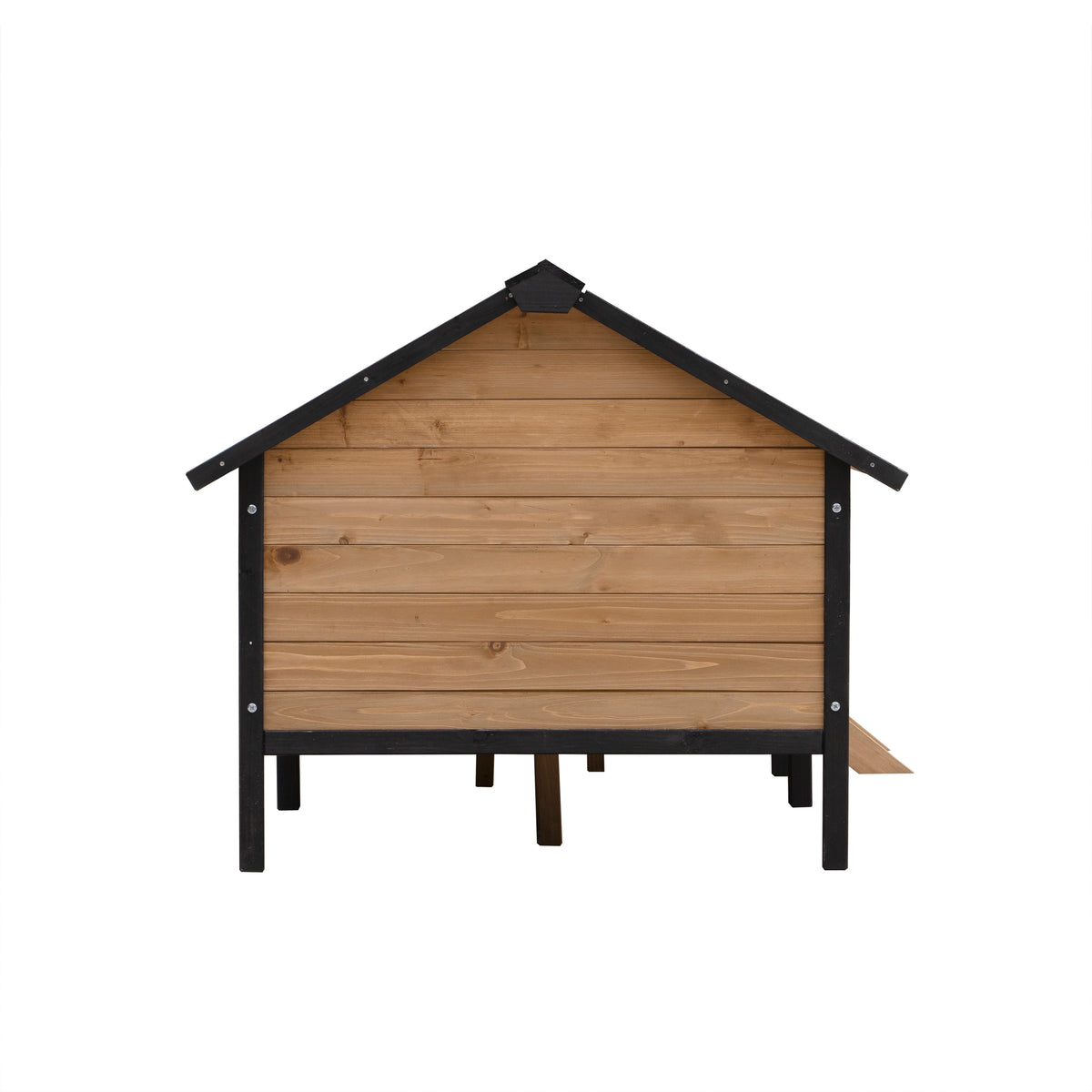 Outdoor Large Wooden Cabin House Style Wooden Dog Kennel with Porch W21951579-djyc