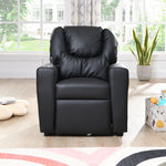 Kids Recliner ChairBlack PVC W214103913-djyc