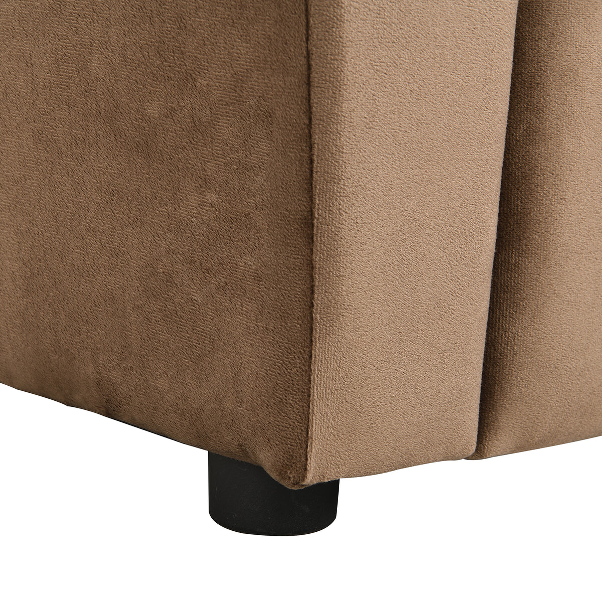 Kids Recliner Chair, Kids Upholstered Couch with One Cup Holder, Footrest, Backrest, Toddlers Velvet Recliner with Headrest and Footrest W214101804-djyc