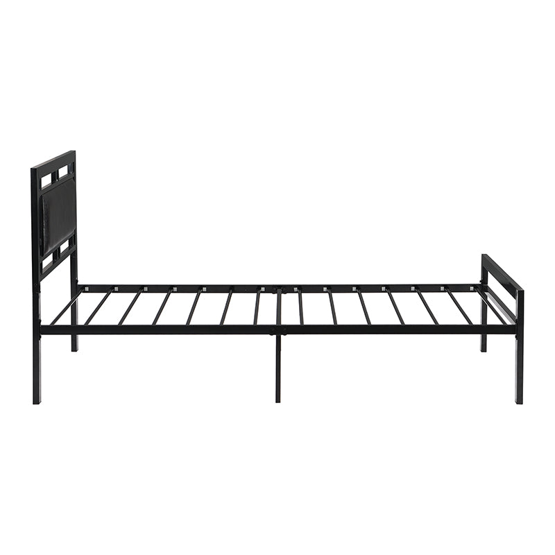 Twin Size metal bed Sturdy System Metal Bed Frame ,Modern style and comfort to any bedroom ,black W311109646-djyc
