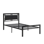 Twin Size metal bed Sturdy System Metal Bed Frame ,Modern style and comfort to any bedroom ,black W311109646-djyc