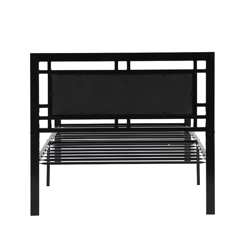Twin Size metal bed Sturdy System Metal Bed Frame ,Modern style and comfort to any bedroom ,black W311109646-djyc