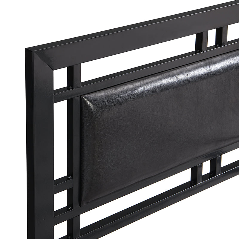 Twin Size metal bed Sturdy System Metal Bed Frame ,Modern style and comfort to any bedroom ,black W311109646-djyc