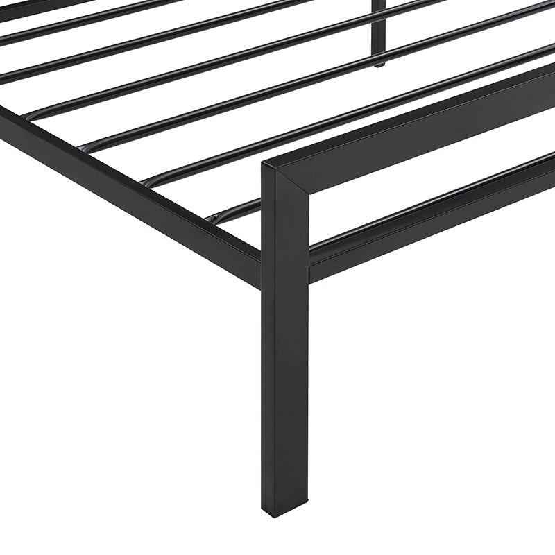 Twin Size metal bed Sturdy System Metal Bed Frame ,Modern style and comfort to any bedroom ,black W311109646-djyc