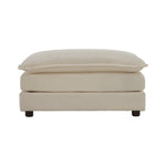 Chenille Fabric Ottomans Footrest to Combine with 2 Seater Sofa, 3 Seater Sofa and 4 Seater Sofa, Beige W714P225938-djyc