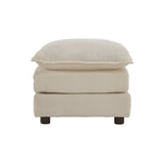 Chenille Fabric Ottomans Footrest to Combine with 2 Seater Sofa, 3 Seater Sofa and 4 Seater Sofa, Beige W714P225938-djyc