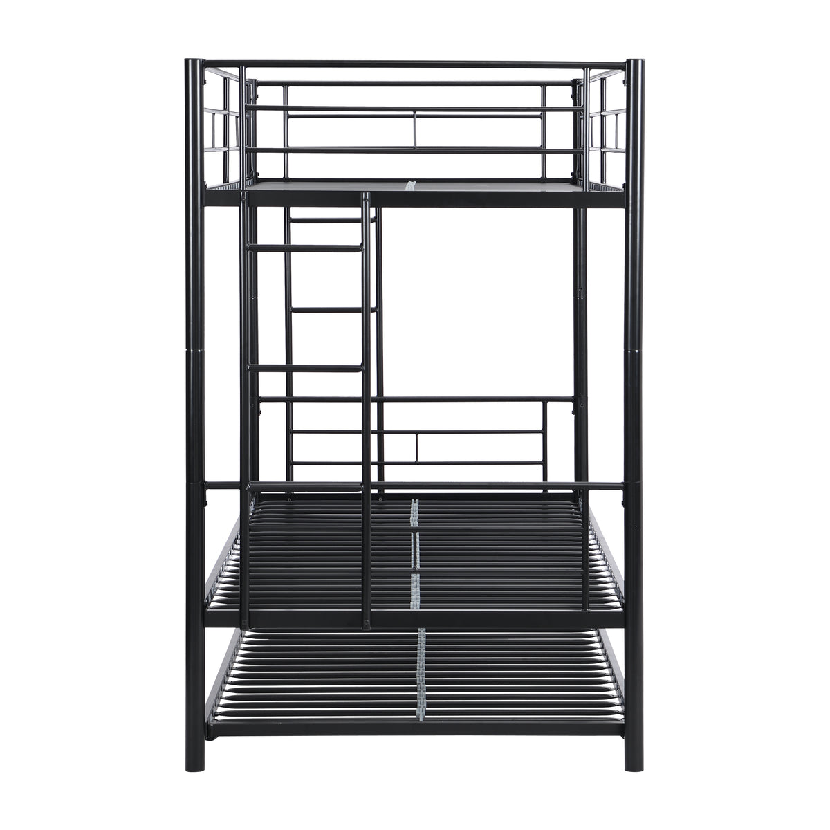 METAL Bunk Bed with trundleBlack W311120500-djyc