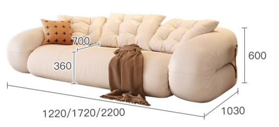 Stylish Cotton Beige Figure Sofa – Perfect Blend of Comfort and Elegance fbby-1402
