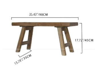 Rustic Solid Wood Dining Chair – Handcrafted Elegance for Your Home fczym-2337