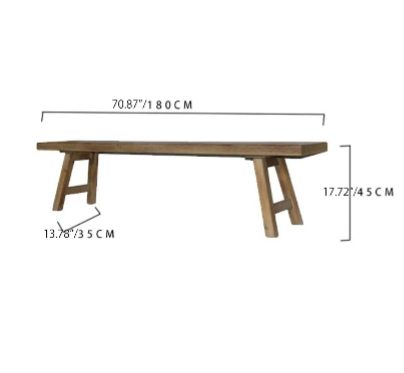 Rustic Solid Wood Dining Chair – Handcrafted Elegance for Your Home fczym-2337