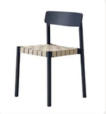 Elegant Ash Wood Linen Chair for Modern Dining Spaces fld-2754-ch