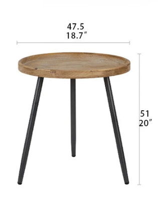 Elegant Chinese Fir Tea Table for Cozy Living Spaces hdst-4259