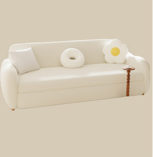 Luxurious Multi-Color Sofa - Perfect Blend of White, Beige, Violet, Light Blue, Green, Gray, and Brown with Oak Wood Coir Down fxl-963