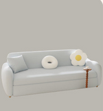 Luxurious Multi-Color Sofa - Perfect Blend of White, Beige, Violet, Light Blue, Green, Gray, and Brown with Oak Wood Coir Down fxl-963