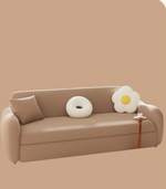 Luxurious Multi-Color Sofa - Perfect Blend of White, Beige, Violet, Light Blue, Green, Gray, and Brown with Oak Wood Coir Down fxl-963