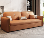 Modern Multicolor Sofa with Solid Wood Frame and Leathaire Cotton Blend Upholstery hyt-1237