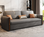 Modern Multicolor Sofa with Solid Wood Frame and Leathaire Cotton Blend Upholstery hyt-1237