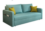 Modern Solid Wood Sofa in Dark Gray, Pink, Blue, and Light Khaki with Cotton-Linen Upholstery hyt-1239