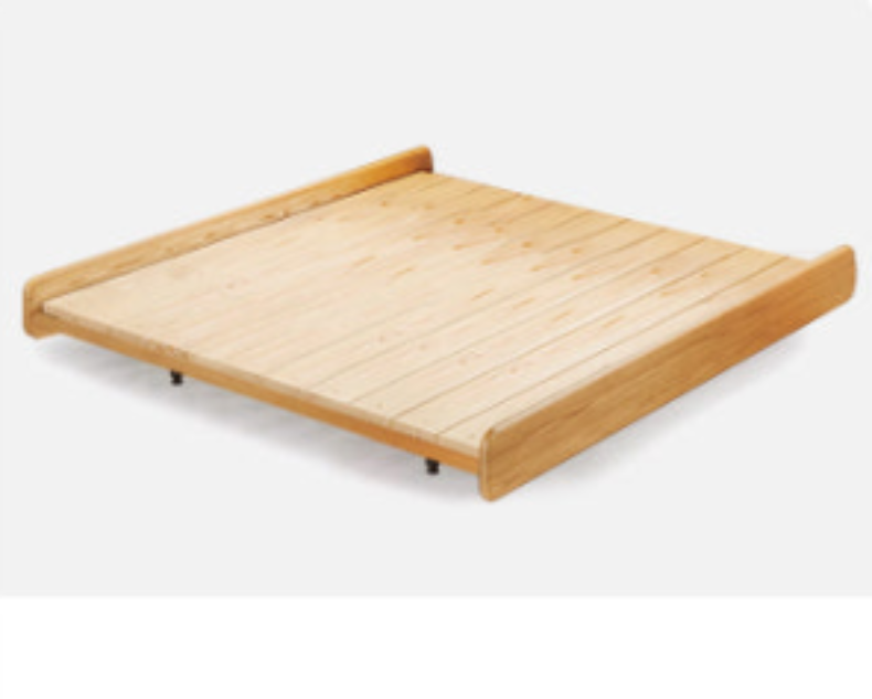 Stylish White and Brown Ash Wood Bed for Modern Bedrooms fjjj-1658