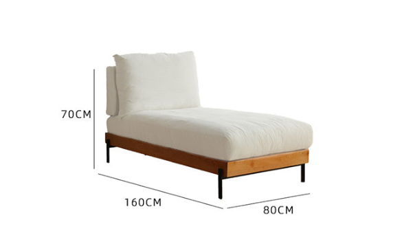 Elegant Off White Sofa with Cherry Wood Accents and Plush Corduroy Finish fyx-829
