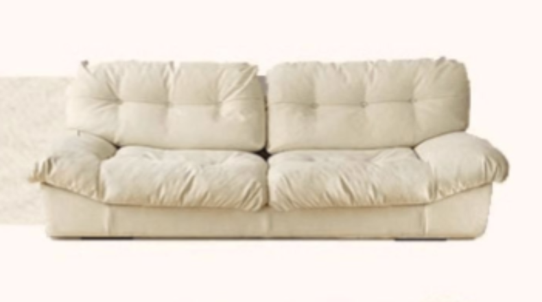 Modern White & Dark Gray Sofa with Scratch-Resistant Fabric - Durable Particle Board Frame yw-168