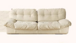 Modern White & Dark Gray Sofa with Scratch-Resistant Fabric - Durable Particle Board Frame yw-168