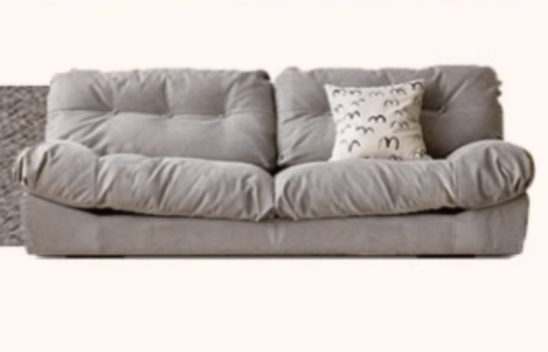 Modern White & Dark Gray Sofa with Scratch-Resistant Fabric - Durable Particle Board Frame yw-168